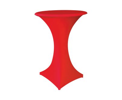 Stehtischhusse "Basic" rot, kann leichte Gebrauchsspuren haben